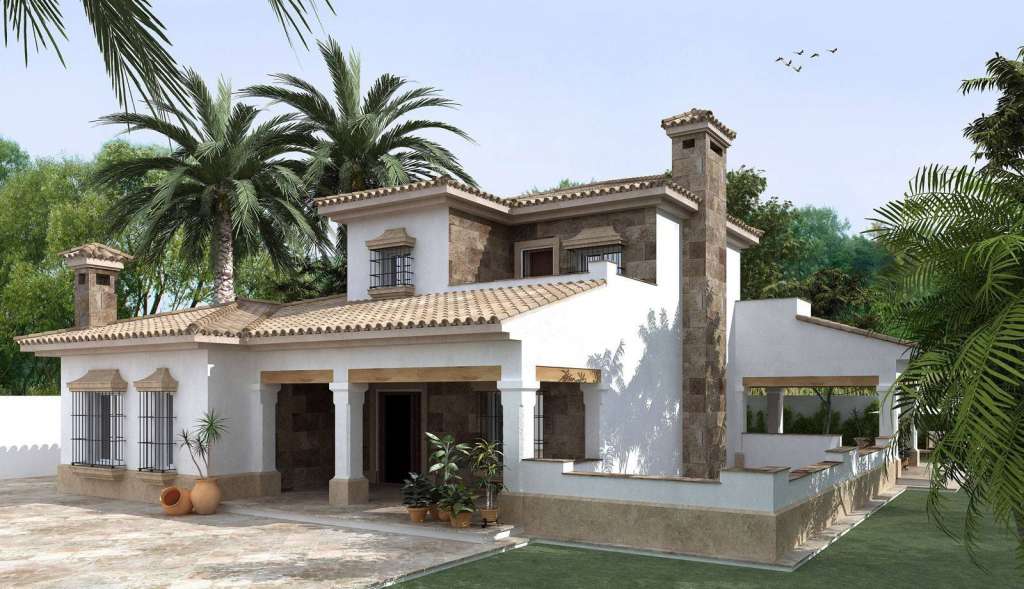 Beautiful Spanish House Design With Amazing House Exterior Desig