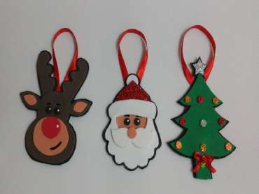 enfeites de natal em eva