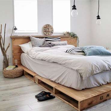 Cama de Pallet - 50 FOTOS E MODELOS DE CAMA! | Revista Casa e Construção
