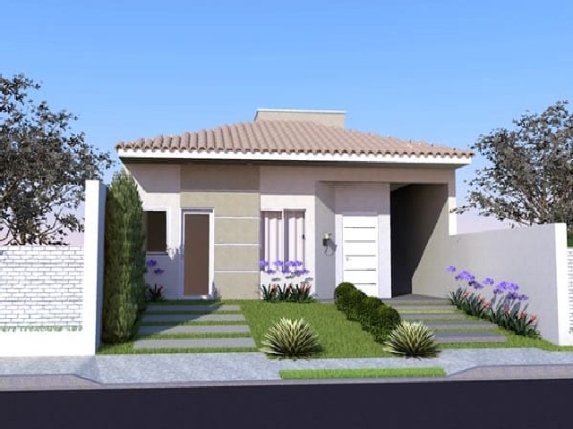 Casas Simples com Jardins
