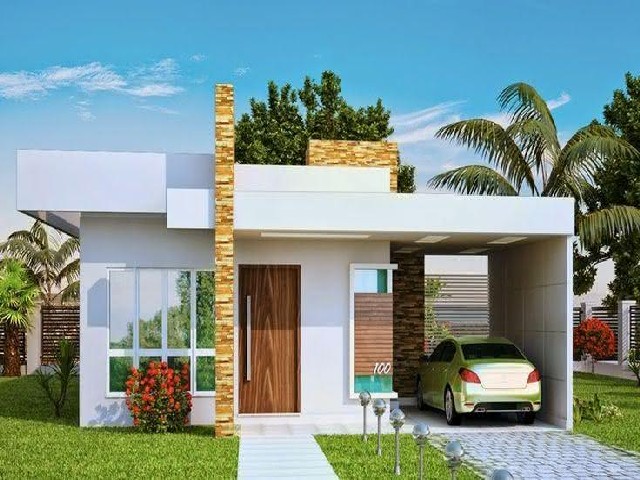 Frentes de Casas Simples e Bonitas Minimalistas