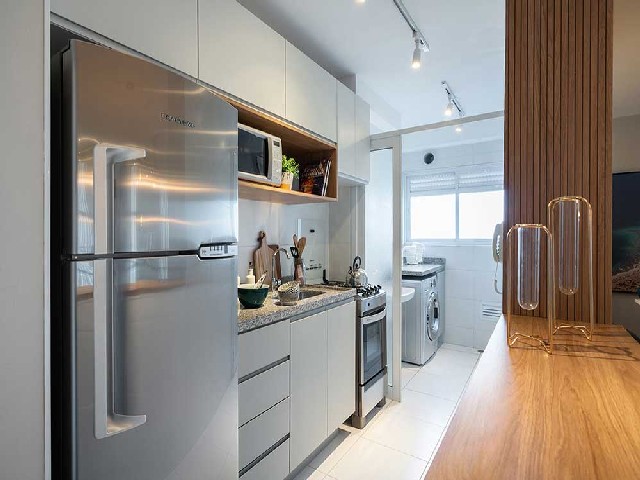 Sala e Cozinha Integradas Espaço Pequeno Apartamento