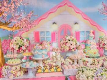 tema de festa infantil casa de boneca