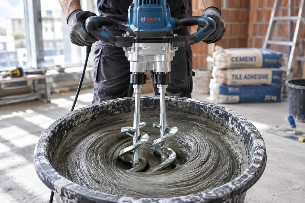 Veja por que o misturador com pás duplas mistura mais rápido na sua obra
